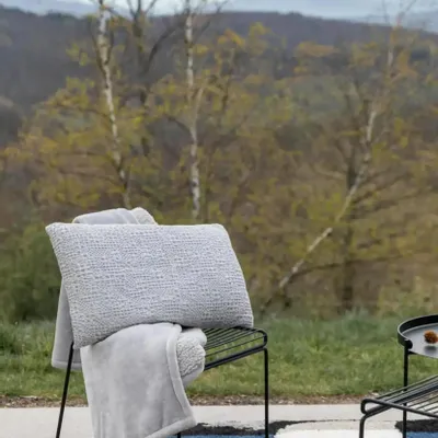 Throw blankets - Maxi throw Michka Perle 180 X 220 - MAISON VIVARAISE - SDE VIVARAISE WINKLER