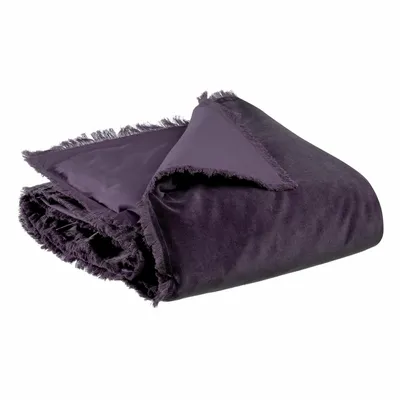 Linge de lit - Edredon uni Fara Raisin 85 x 200 - MAISON VIVARAISE - SDE VIVARAISE WINKLER