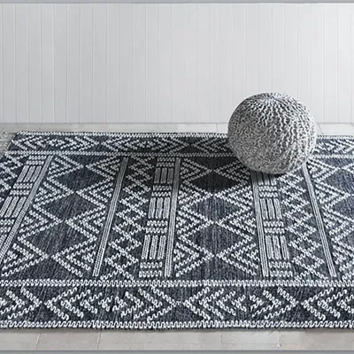 Tapis - Tapis Maïs Charbon/ivoire 160 x 230 - MAISON VIVARAISE - SDE VIVARAISE WINKLER