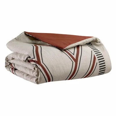 Plaids - Edredon Zeff Johan Caramel 80 x 180 - MAISON VIVARAISE - SDE VIVARAISE WINKLER
