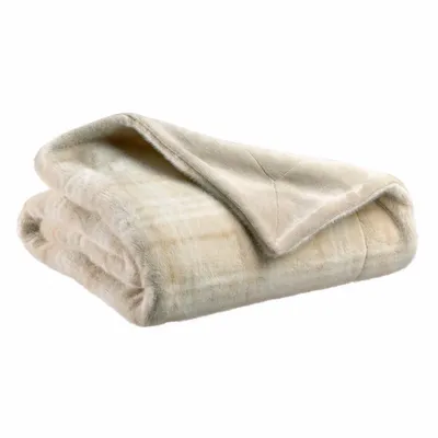 Plaids - Plaid Luba Sable 140 x 180 - MAISON VIVARAISE - SDE VIVARAISE WINKLER