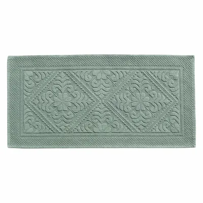 Autres linges de bain - Tapis de bain uni Enzo Mousse 54 x 110 - MAISON VIVARAISE - SDE VIVARAISE WINKLER