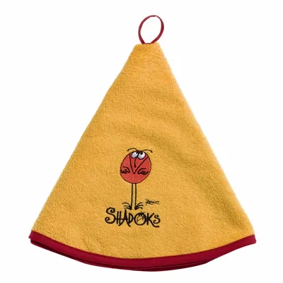 Tea towel - Round K-Towel Shadoks Jaune Diameter 60 - MAISON VIVARAISE - SDE VIVARAISE WINKLER