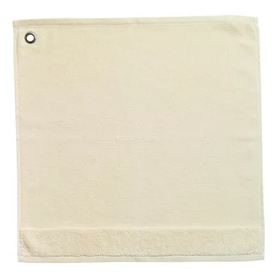 Torchons textile - Essuie-mains oeillet Curl Ivoire 50 x 50 - MAISON VIVARAISE - SDE VIVARAISE WINKLER
