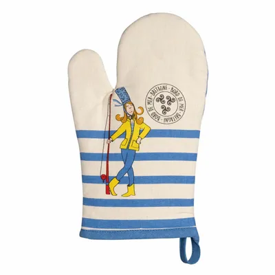 Potholders - Glove Apero Breton Ecru 18 X 28 - MAISON VIVARAISE - SDE VIVARAISE WINKLER