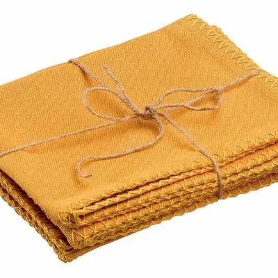 Nappes - Lot de 4 sets de table recycles Delia Tournesol 33 x 45 - MAISON VIVARAISE - SDE VIVARAISE WINKLER
