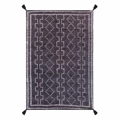 Rugs - Rug Gimie Charbon/Ivoire 190 X 290 - MAISON VIVARAISE - SDE VIVARAISE WINKLER