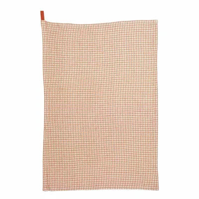 Dish towels - Two-tone honeycomb tea towel Mumba Marmelade 50 X 70 - MAISON VIVARAISE - SDE VIVARAISE WINKLER