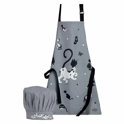 Aprons - Kid Set Dubout Noir/Blanc 52 X 63 - MAISON VIVARAISE - SDE VIVARAISE WINKLER