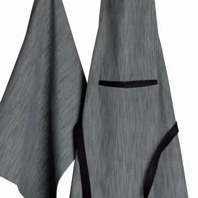 Tabliers de cuisine - Tablier de cuisine coton bio Moana Ombre 72 x 85 - MAISON VIVARAISE - SDE VIVARAISE WINKLER