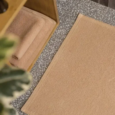 Bath towels - Bora Bath Towel Latte 90 X 150 - MAISON VIVARAISE - SDE VIVARAISE WINKLER