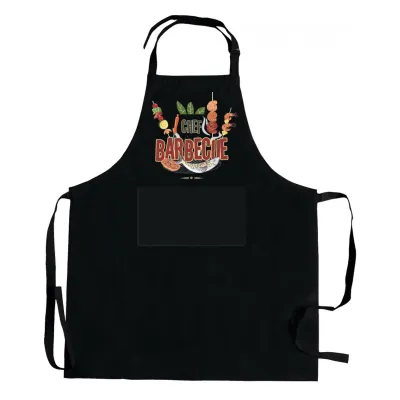 Tabliers de cuisine - Tablier de cuisine Barbecue avec poche recyclé Noir 72 x 90 - MAISON VIVARAISE - SDE VIVARAISE WINKLER