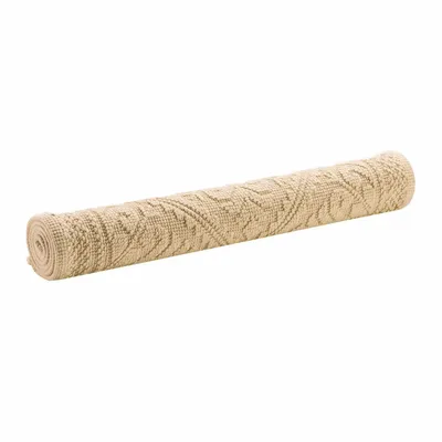 Autres linges de bain - Tapis de bain uni Enzo Vanille 54 x 110 - MAISON VIVARAISE - SDE VIVARAISE WINKLER