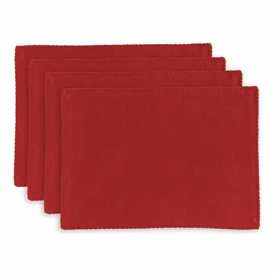 Nappes - Lot de 4 sets de table recyclés Delia Tango 33 x 45 - MAISON VIVARAISE - SDE VIVARAISE WINKLER