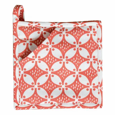 Maniques - Manique 2 en 1 Fatou recyclée Corail 20 x 20 - MAISON VIVARAISE - SDE VIVARAISE WINKLER