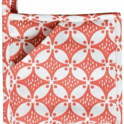 Maniques - Manique 2 en 1 Fatou recyclée Corail 20 x 20 - MAISON VIVARAISE - SDE VIVARAISE WINKLER