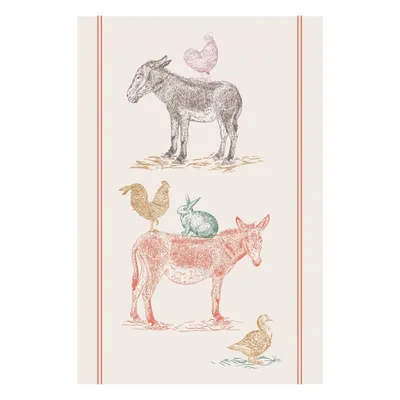 Dish towels - Farm Tea Towel Écru 48 X 72 - MAISON VIVARAISE - SDE VIVARAISE WINKLER