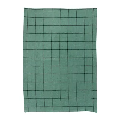 Torchons - Torchon Metis Kilia carreaux Vert de gris 50 x 70 - MAISON VIVARAISE - SDE VIVARAISE WINKLER