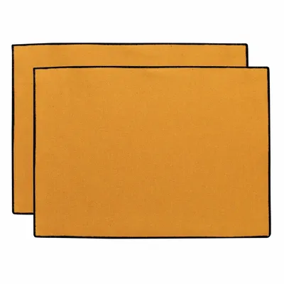 Nappes - 2 sets de table recyclés Laora Tournesol 33 x 45 - MAISON VIVARAISE - SDE VIVARAISE WINKLER