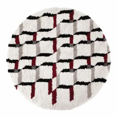 Tapis - Tapis Erika Neige diamètre 160 cm - MAISON VIVARAISE - SDE VIVARAISE WINKLER