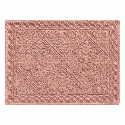Autres linges de bain - Tapis de bain uni Enzo Argile 54 x 64 - MAISON VIVARAISE - SDE VIVARAISE WINKLER