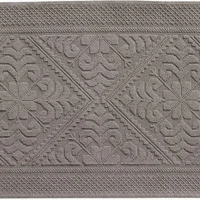 Autres linges de bain - Tapis de bain uni Enzo Chamois 54 x 110 - MAISON VIVARAISE - SDE VIVARAISE WINKLER