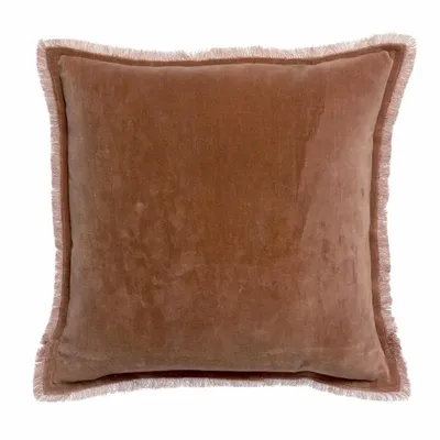 Coussins - Coussin uni Fara Bois de rose 45 x 45 - MAISON VIVARAISE - SDE VIVARAISE WINKLER