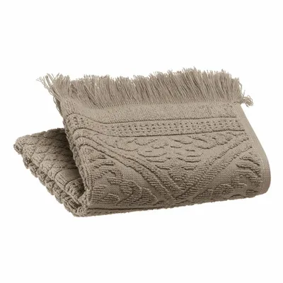 Bath towels - Zoé Guest Towel Chamois 30 X 50 - MAISON VIVARAISE - SDE VIVARAISE WINKLER