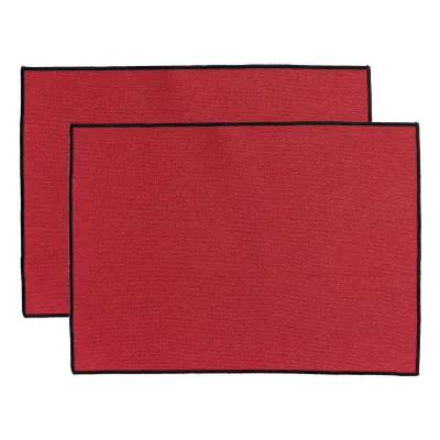 Nappes - 2 de sets table recyclés Laora Tango 33 x 45 - MAISON VIVARAISE - SDE VIVARAISE WINKLER