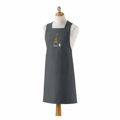 Aprons - Recycled Japanese Kitchen Apron Tour Eiffel Ombre 125 X 85 - MAISON VIVARAISE - SDE VIVARAISE WINKLER