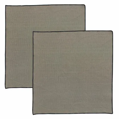 Serviettes - Serviette de table recyclée Grace Ombre 40 x 40 - MAISON VIVARAISE - SDE VIVARAISE WINKLER