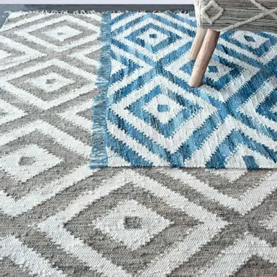 Tapis - Tapis Soraya Bleu 160 x 230 - MAISON VIVARAISE - SDE VIVARAISE WINKLER