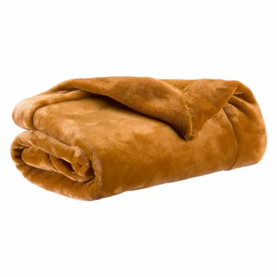 Throw blankets - Tender Throw Blanket Safran 150 X 200 - MAISON VIVARAISE - SDE VIVARAISE WINKLER