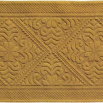 Autres linges de bain - Tapis de bain uni Enzo Safran 54 x 110 - MAISON VIVARAISE - SDE VIVARAISE WINKLER