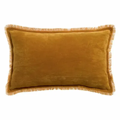 Coussins - Coussin uni Fara Safran 30 x 50 - MAISON VIVARAISE - SDE VIVARAISE WINKLER