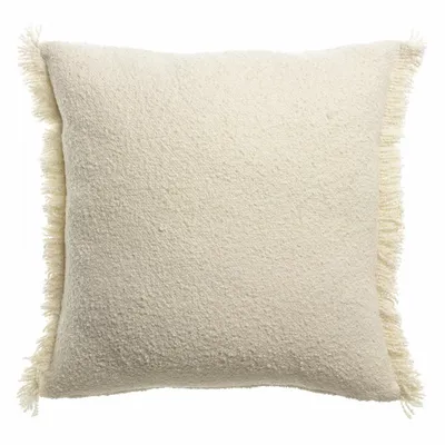 Coussins - Coussin uni Jane Neige 45 x 45 - MAISON VIVARAISE - SDE VIVARAISE WINKLER