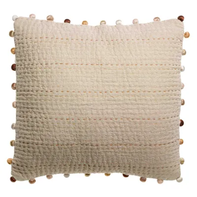 Coussins - Coussin uni Gastounet Sienne 45 x 45 - MAISON VIVARAISE - SDE VIVARAISE WINKLER