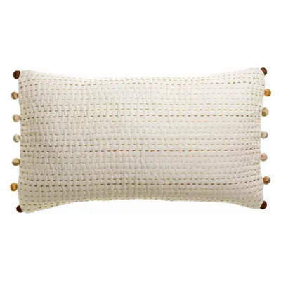 Cushions - Plain Gastounet Cushion Sienne 30 X 50 - MAISON VIVARAISE - SDE VIVARAISE WINKLER