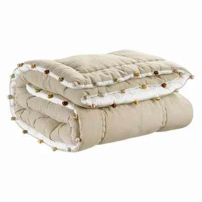 Bed linens - Plain Gastounet Comforter Sienne 160 X 160 - MAISON VIVARAISE - SDE VIVARAISE WINKLER