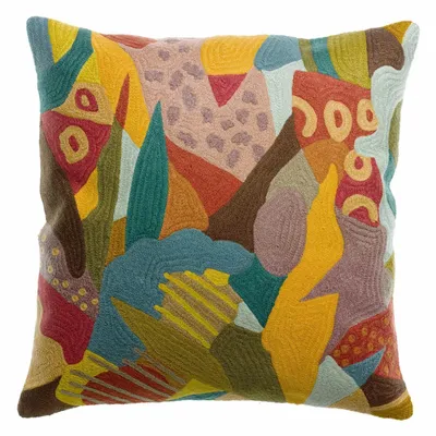 Coussins - Coussin brodé Izel Minéral 45 x 45 - MAISON VIVARAISE - SDE VIVARAISE WINKLER