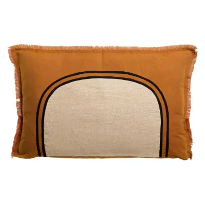 Cushions - Laly Bicolore Two-Tone Cushion Cuivre 40 X 65 - MAISON VIVARAISE - SDE VIVARAISE WINKLER