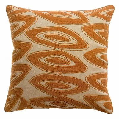 Coussins - Coussin brodé Leya Cuivre 45 x 45 - MAISON VIVARAISE - SDE VIVARAISE WINKLER
