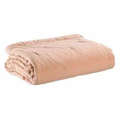 Linge de lit - Jeté de lit Tika Dragée 260 x 260 - MAISON VIVARAISE - SDE VIVARAISE WINKLER