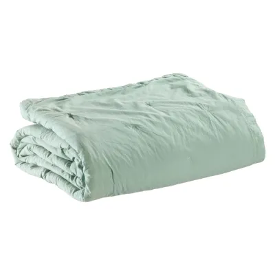 Linge de lit - Jeté de lit Tika Opaline 260 x 260 - MAISON VIVARAISE - SDE VIVARAISE WINKLER