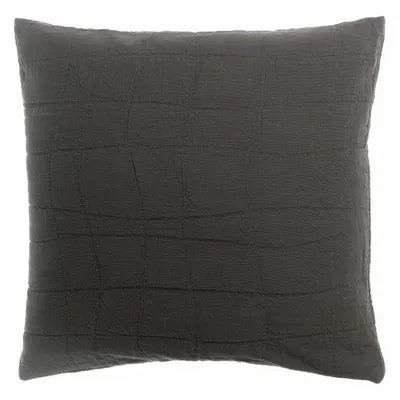 Cushions - Recycled Cushion Titou Carbone 45 X 45 - MAISON VIVARAISE - SDE VIVARAISE WINKLER