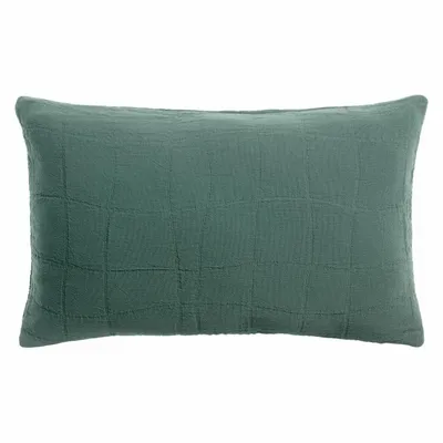 Cushions - Recycled Cushion Titou Vert de gris 30 X 50 - MAISON VIVARAISE - SDE VIVARAISE WINKLER