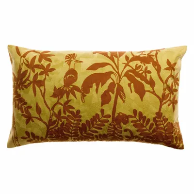 Cushions - Embroidered Cushion Raki Gold 40 X 65 - MAISON VIVARAISE - SDE VIVARAISE WINKLER