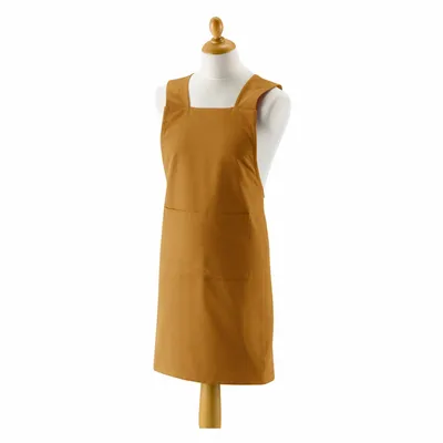 Aprons - Recycled Kitchen Apron Gen Ambre 120 X 85 - MAISON VIVARAISE - SDE VIVARAISE WINKLER