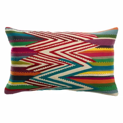 Coussins - Coussin brodé Zuma Multico 30 x 50 - MAISON VIVARAISE - SDE VIVARAISE WINKLER