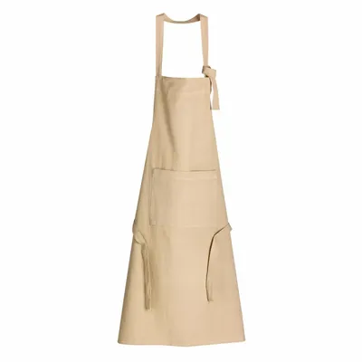 Tabliers de cuisine - Tablier de cuisine recyclé Ada Camel 72 x 85 - MAISON VIVARAISE - SDE VIVARAISE WINKLER